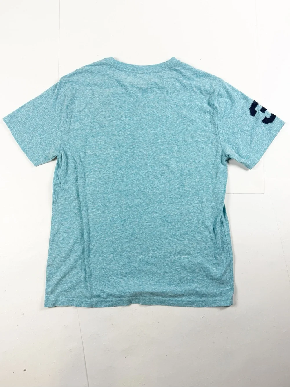 Polo by Ralph Lauren Heather Aqua Short Sleeve‎ Crew Tee with Navy Pony